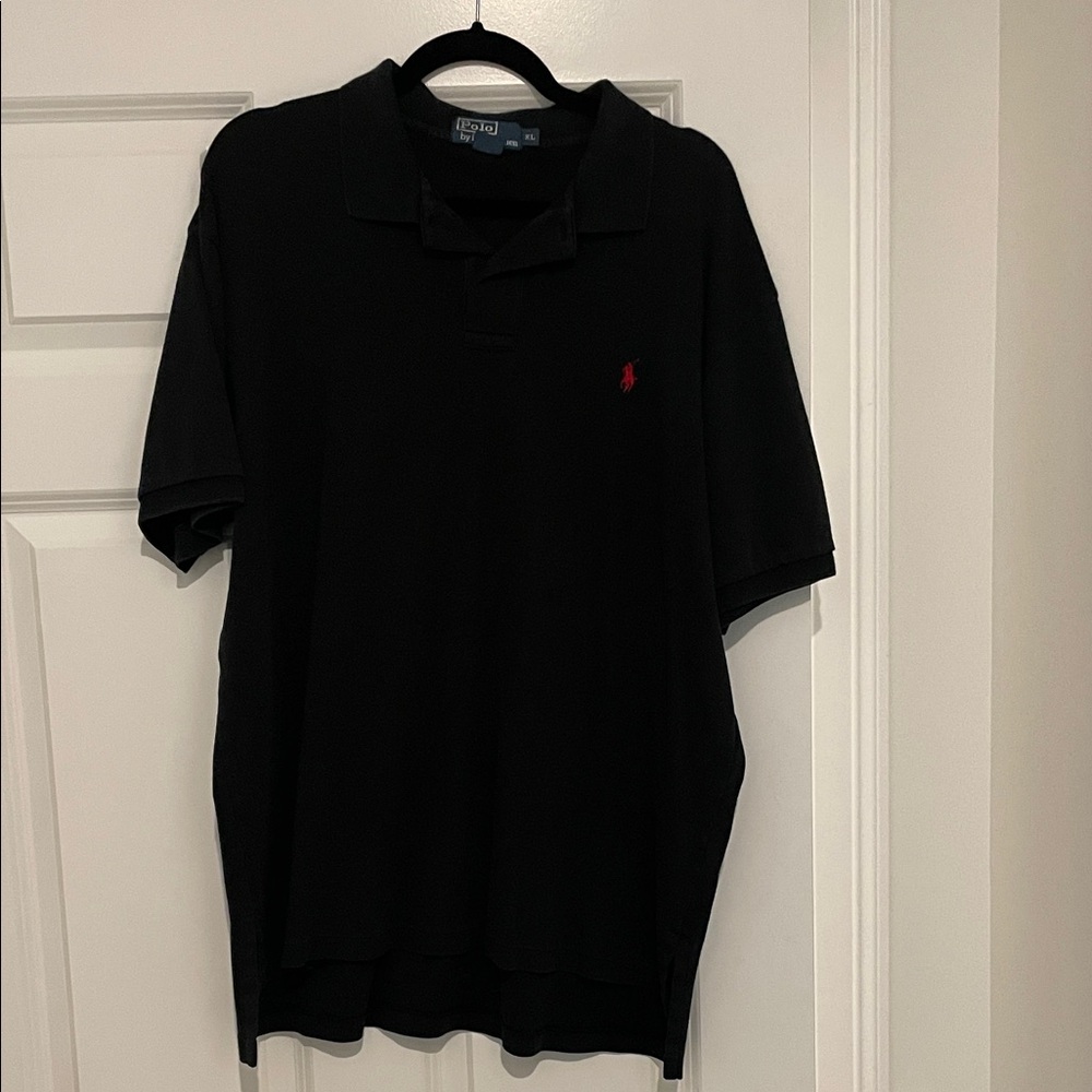 Polo by Ralph Lauren Black Polo Shirt with Red Logo